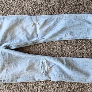 Size 27 Agolde Riley high rise straight crop in Dimension.
